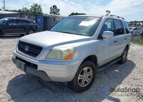 2004 Honda Pilot Ex-L из США, поврежденный, VIN 2HKYF18654H503368